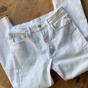 MOTHER The Tomcat Cream Puffs White Jeans
